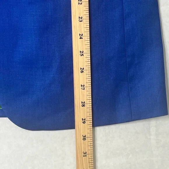 Paisley & Gray Slim Fit Royal Blue Blazer With Black Lapel & Floral Lining Size - Picture 6 of 6